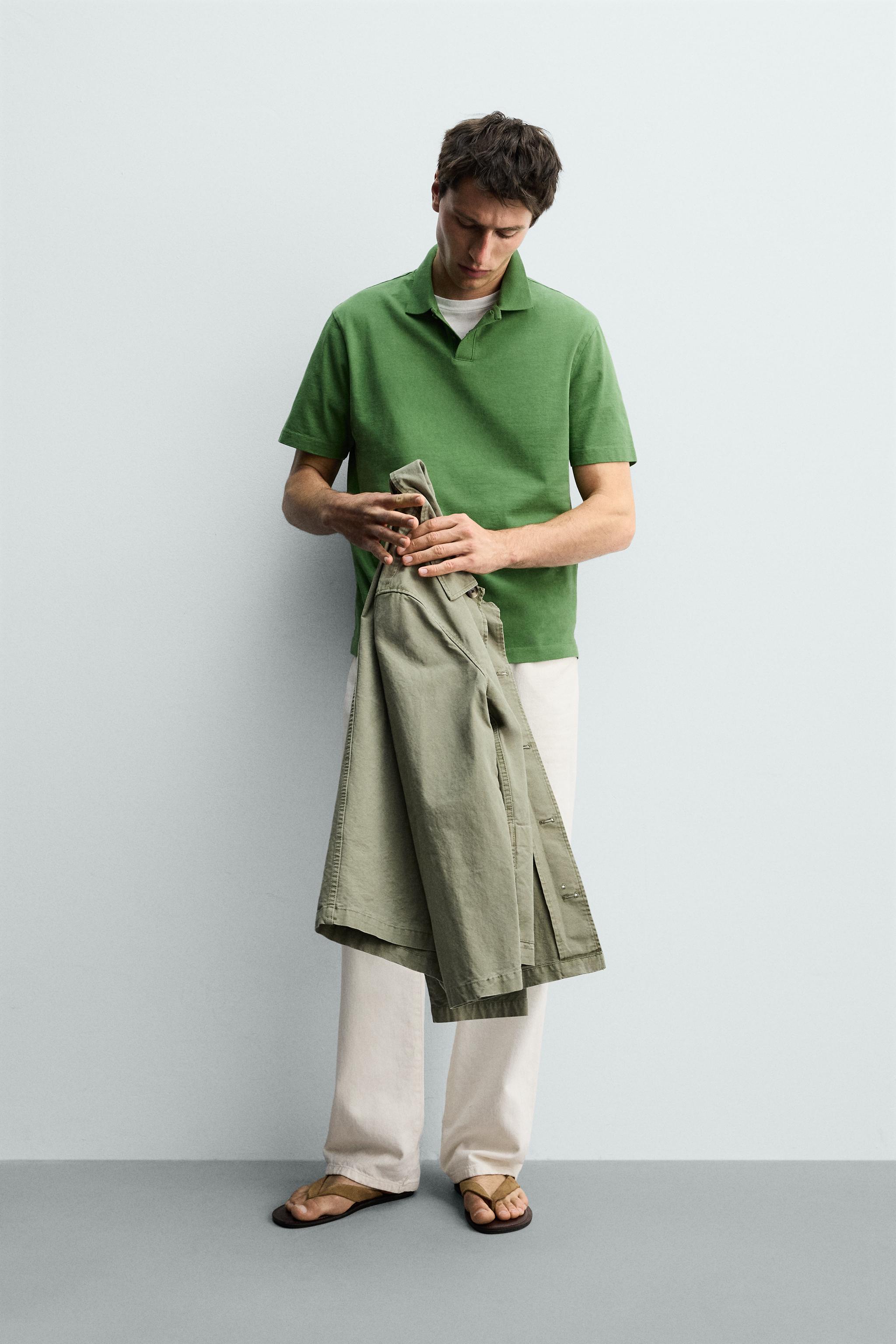 POLO REGULAR FIT DÉLAVÉ